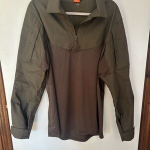 Men's Olive Tactical quarter-zip
